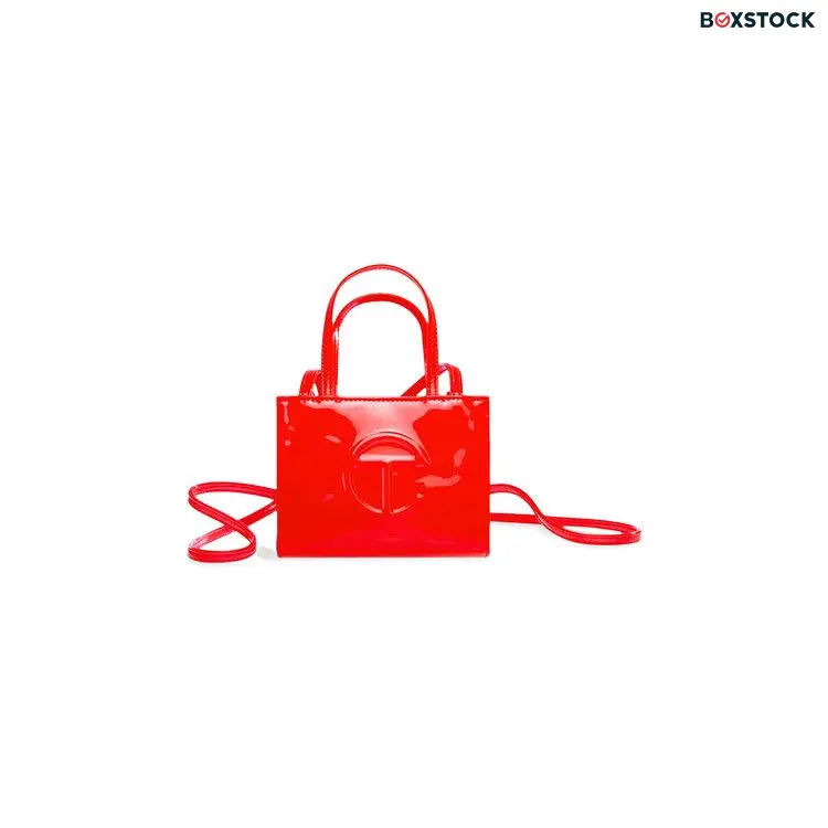 Telfar Small Shopping Bag 'Red Patent'