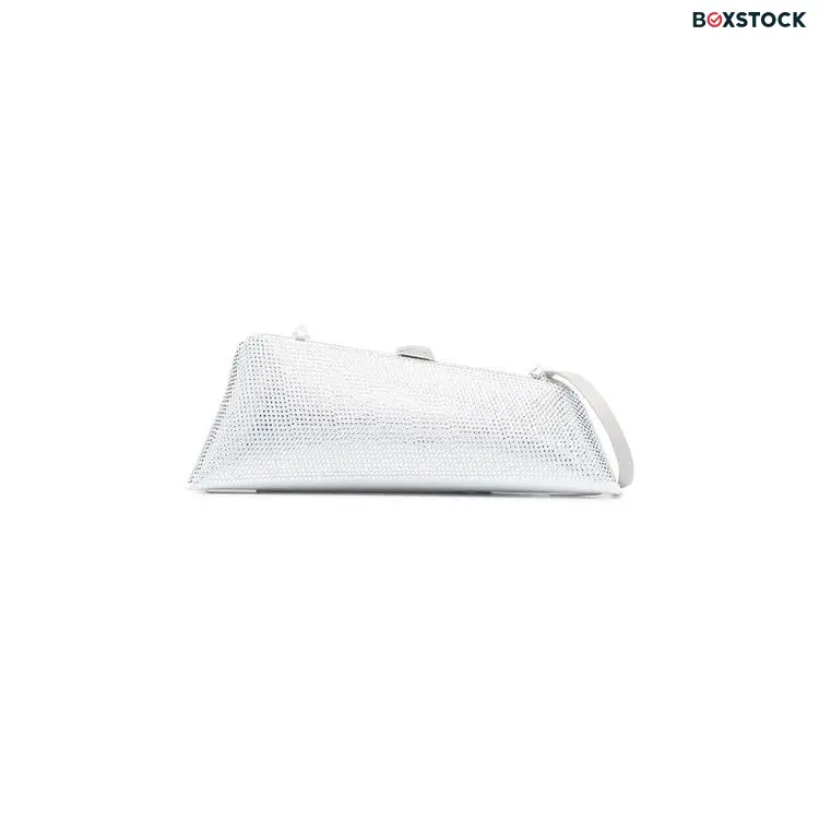 The Attico Long Night Clutch 'Crystal/Light Grey' Silver Fall/Winter 2023