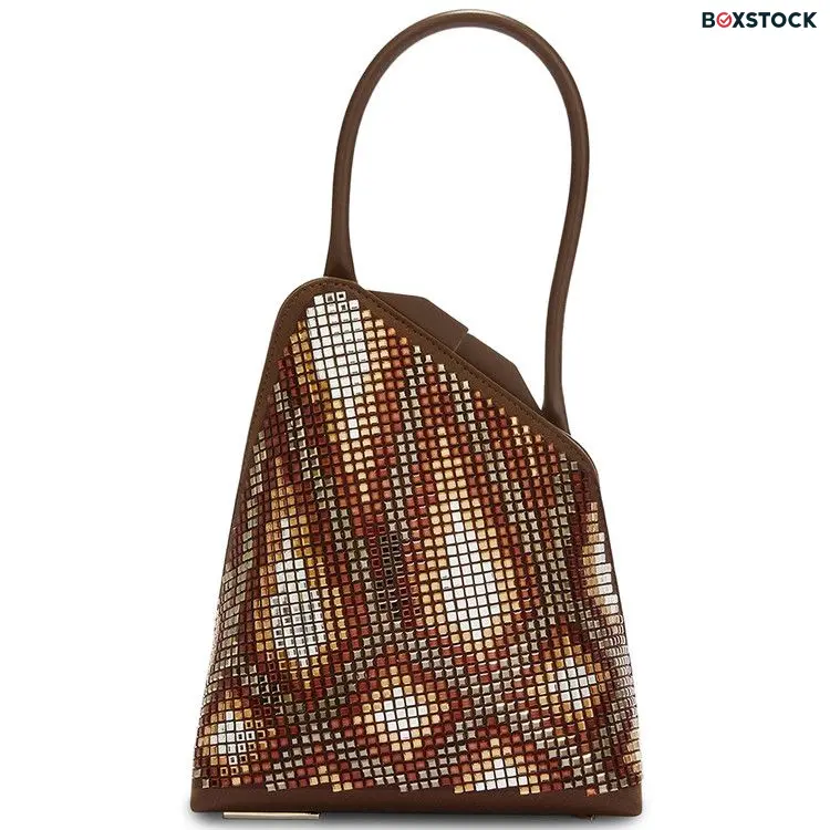 The Attico Sunset Top Handle Bag 'Chocolate Degrade' Brown Spring/Summer 2024