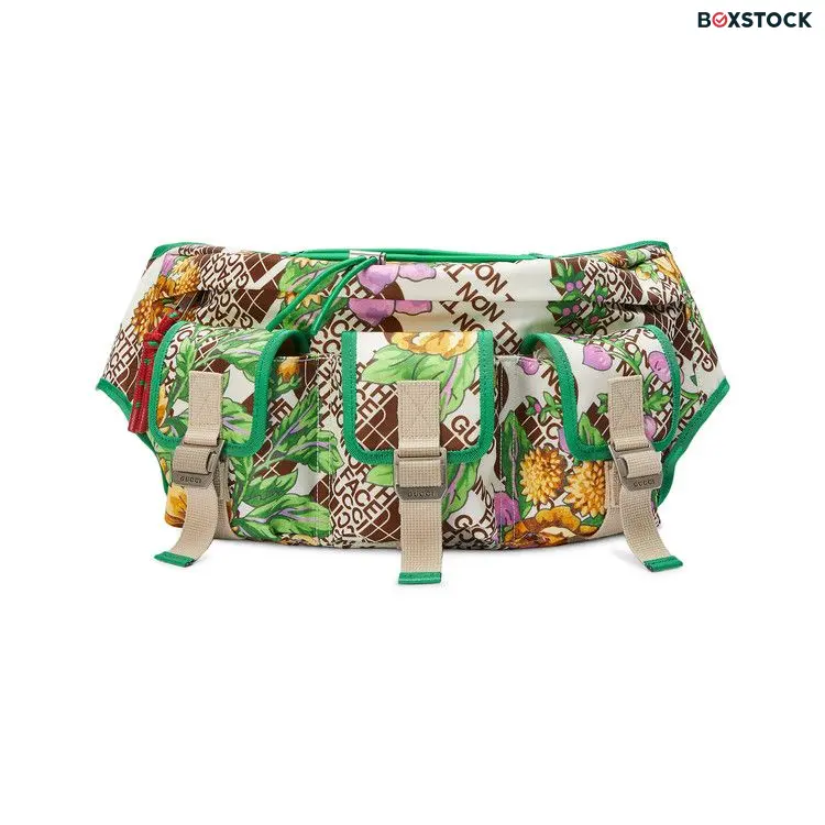 The North Face x Gucci Utility Beltpack 'Floral Green' Multi-Color Spring/Summer 2021