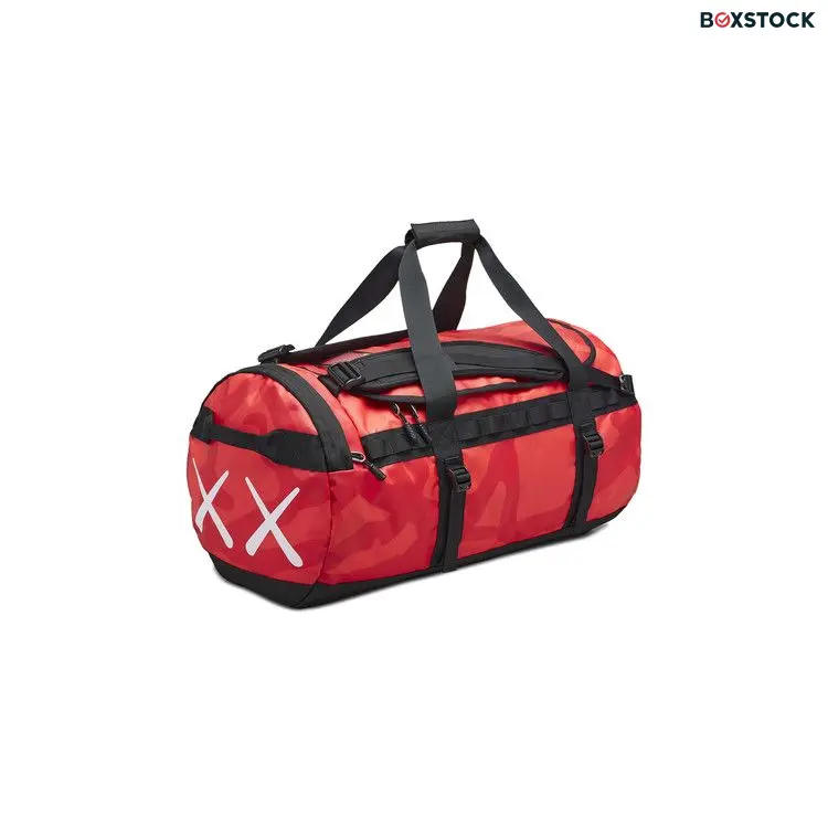 The North Face x KAWS Medium Basecamp Duffle 'Brilliant Coral' Red Spring/Summer 2022