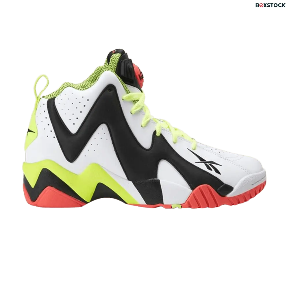 Reebok Pump Kamikaze 2 Mid White Black Red Yellow