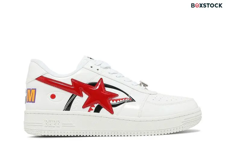 BAPE Bapesta Low M2 'Shark Face - White'