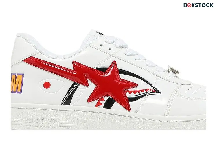 BAPE Bapesta Low M2 'Shark Face - White'