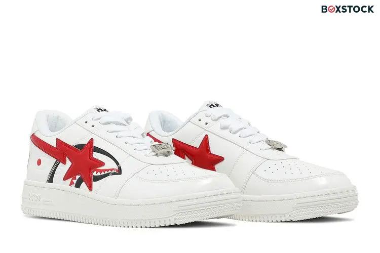 BAPE Bapesta Low M2 'Shark Face - White'