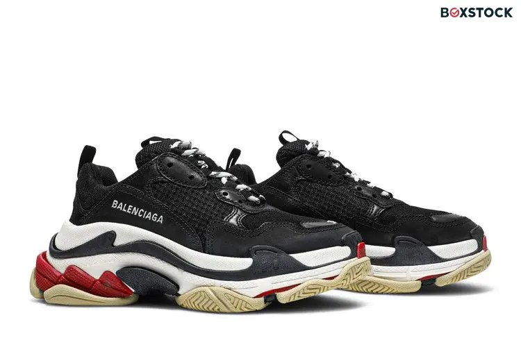 Balenciaga Wmns Triple S Sneaker 'Black Red'