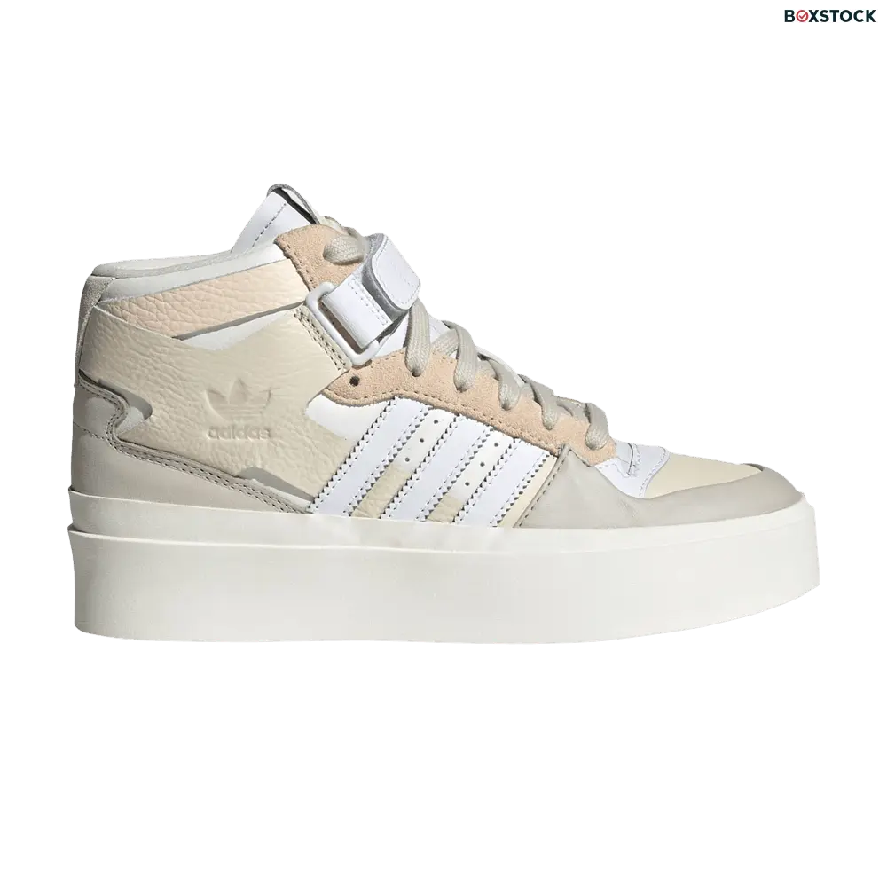 adidas Forum Bonega Mid Ecru Tint Cloud White Bliss Orange (Women's)
