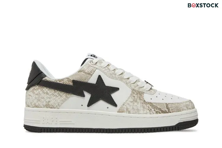 BAPE Bapesta 'Beige Snakeskin' Tan