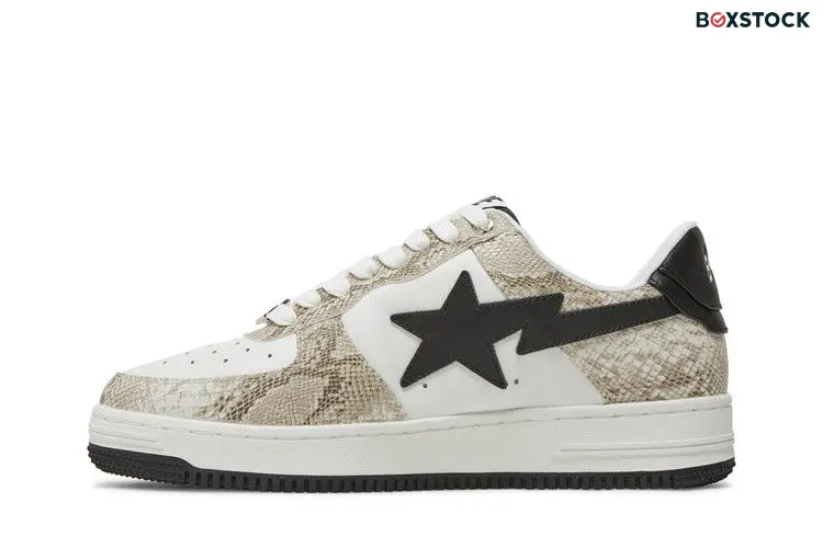 BAPE Bapesta 'Beige Snakeskin' Tan