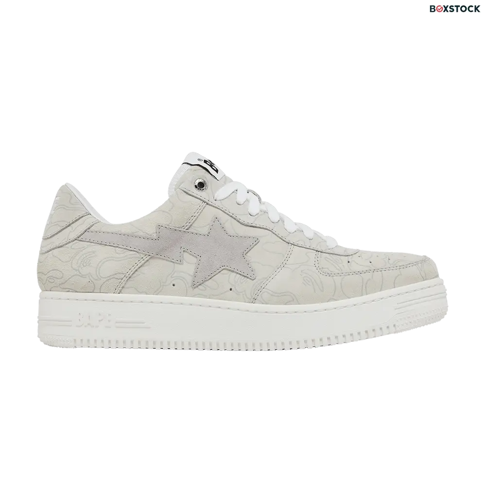 BAPE Solebox x Bapesta 'Light Beige Line Camo' Grey