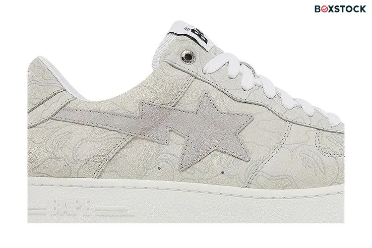 BAPE Solebox x Bapesta 'Light Beige Line Camo' Grey