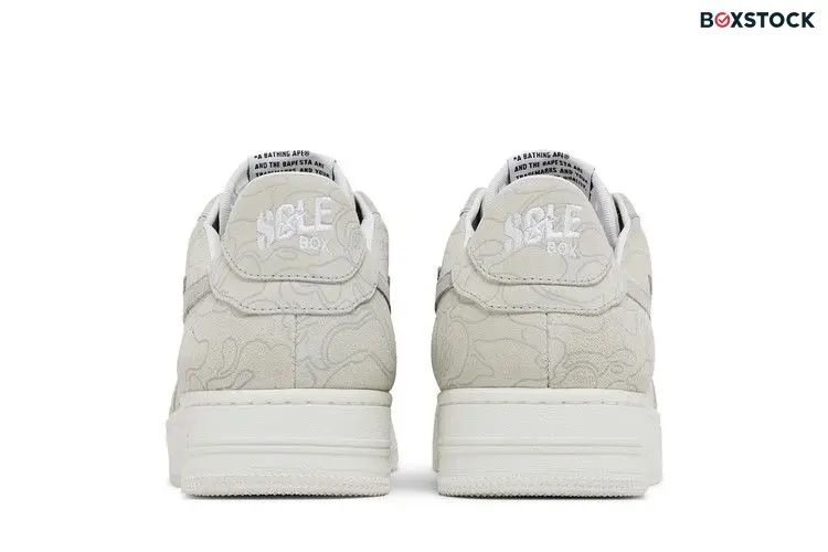 BAPE Solebox x Bapesta 'Light Beige Line Camo' Grey