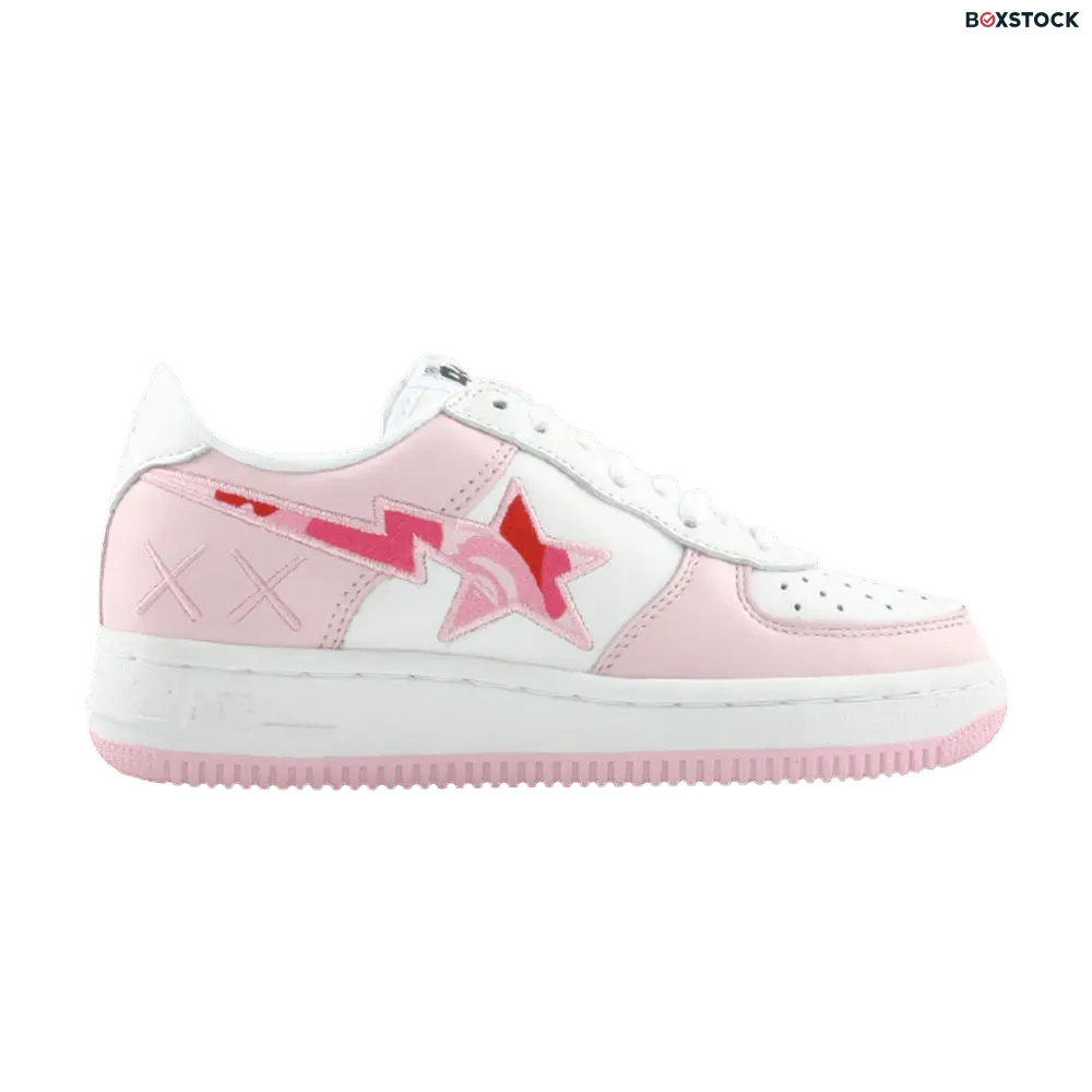 BAPE Kaws x Bapesta FS-001 Low 'Pink Camo'