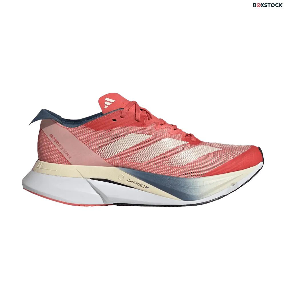 adidas Adizero Boston 12 Boston Marathon Preloved Scarlet Wonder White Preloved Ink (Women's)