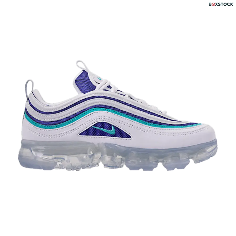 Nike Air VaporMax 97 White Indigo Burst Hyper Jade (GS)