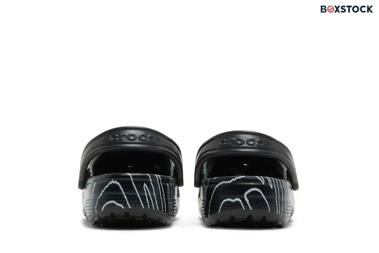 Crocs Ron English x Classic Clog Kids 'Party Animals - Zebra Black'