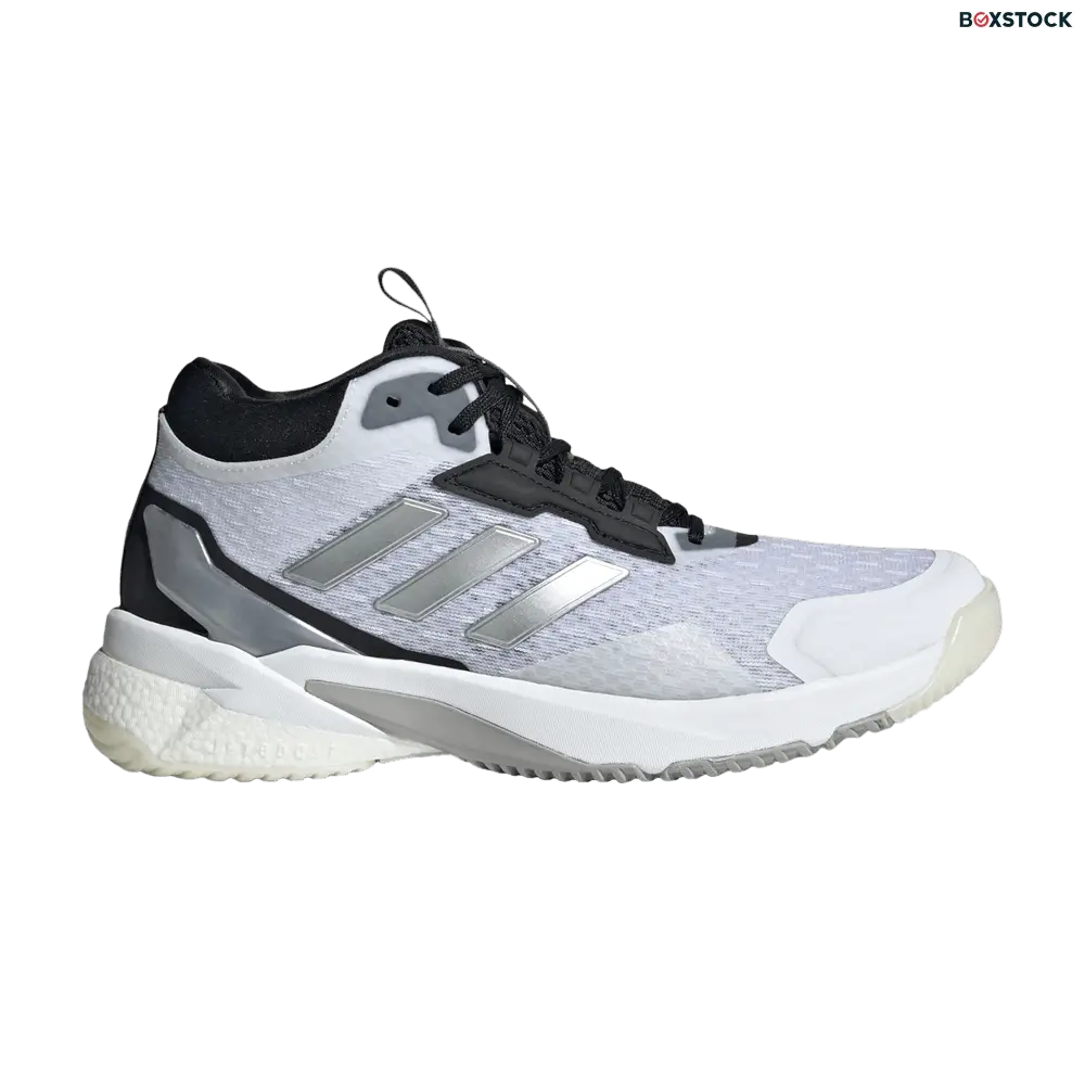 adidas Crazyflight 5 Mid Indoor Cloud White Silver Metallic Core Black (Women's)