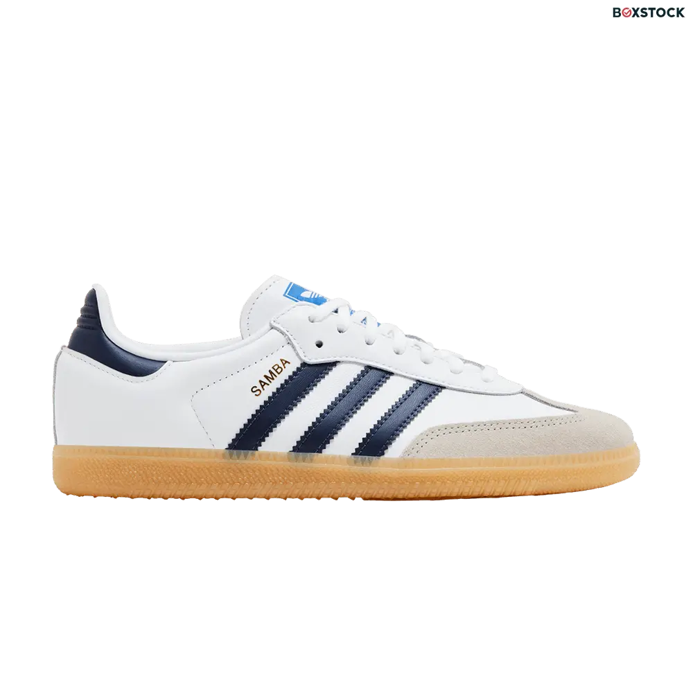 adidas Samba OG Cloud White Collegiate Navy Gum (GS)