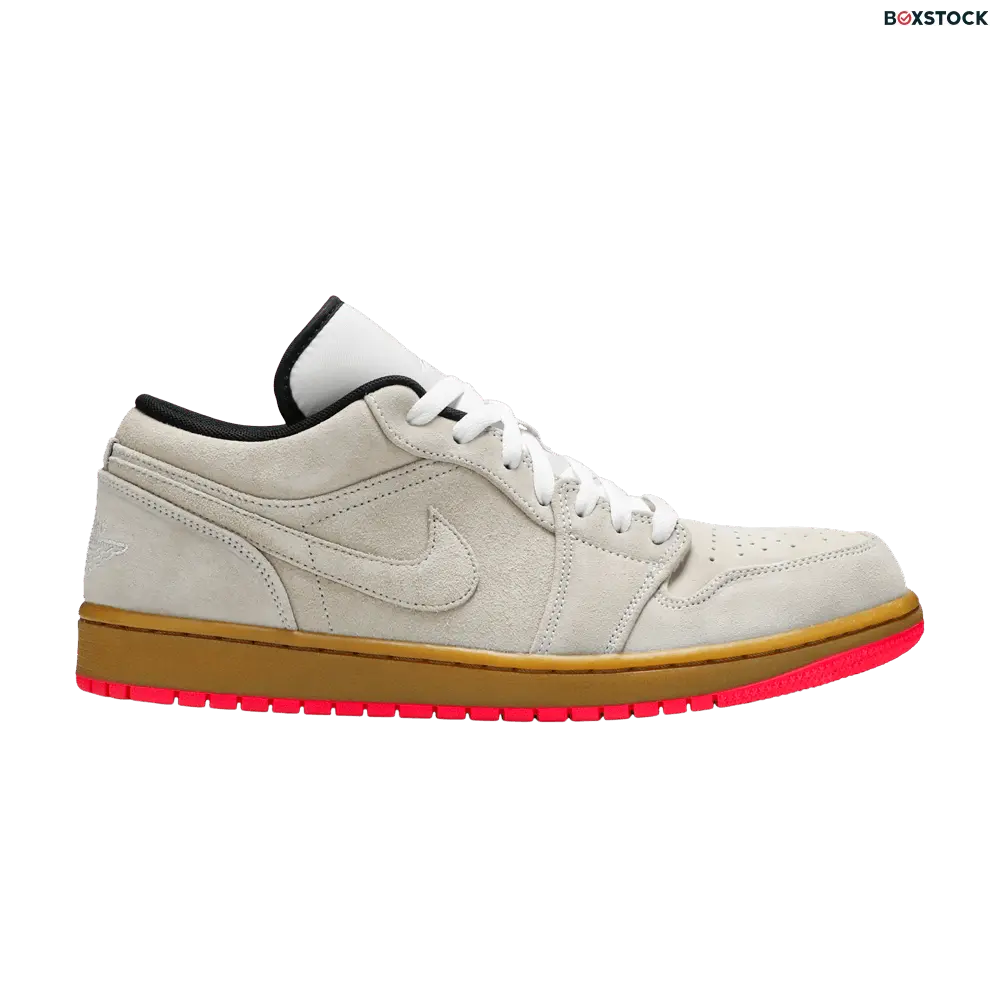 Jordan 1 Low White Gum Hyper Pink
