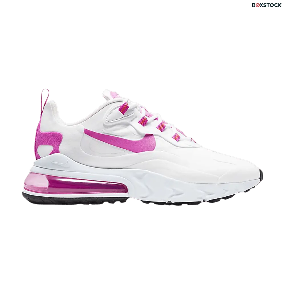Nike Air Max 270 React White Fire Pink (Women's)