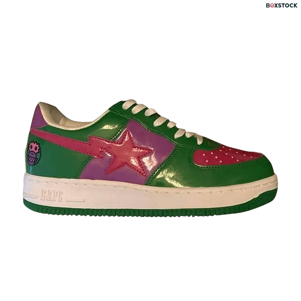 BAPE Bapesta Low 'X Pack - Baby Milo Green Pink'