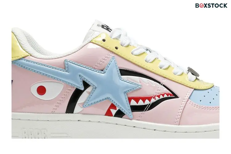 BAPE Bapesta Low M1 'Shark Face - Pink'
