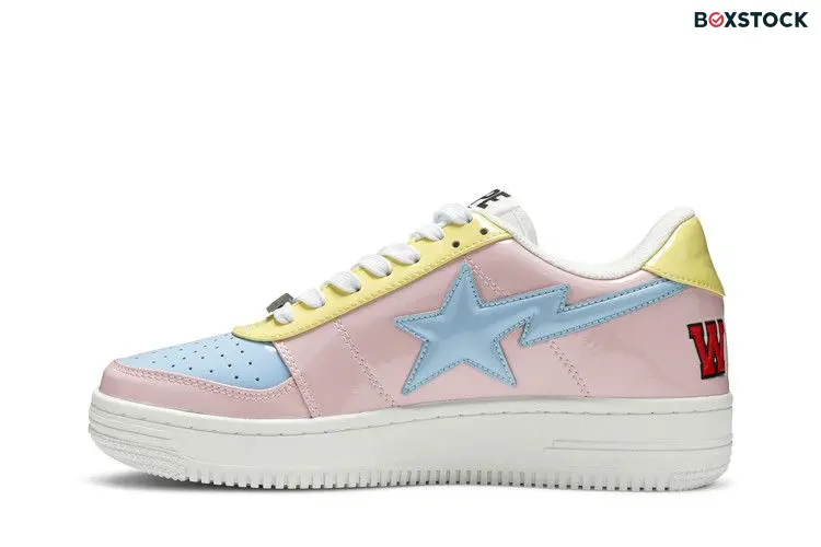 BAPE Bapesta Low M1 'Shark Face - Pink'