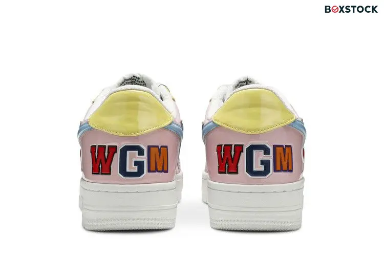 BAPE Bapesta Low M1 'Shark Face - Pink'