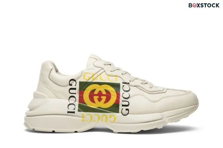 Gucci Rhython Leather Sneaker 'Square Logo' White