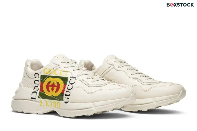 Gucci Rhython Leather Sneaker 'Square Logo' White
