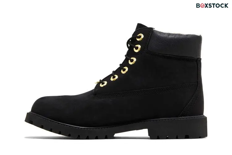 Timberland 6 Inch Premium Shearling Waterproof Boot Junior 'Black Gold'