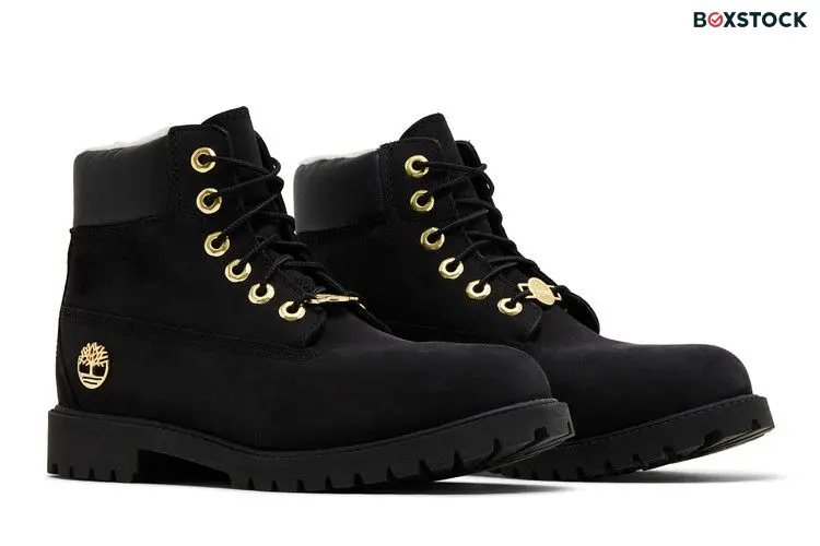 Timberland 6 Inch Premium Shearling Waterproof Boot Junior 'Black Gold'