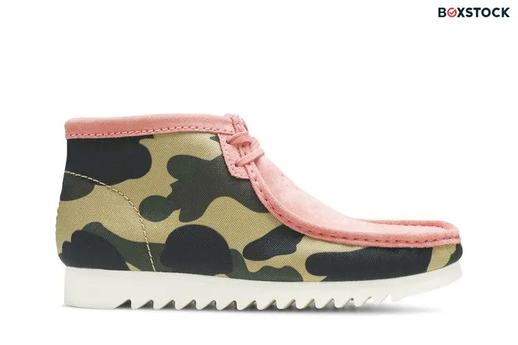 Clarks A Bathing Ape x Wallabee 'Coral Combi' Multi-Color