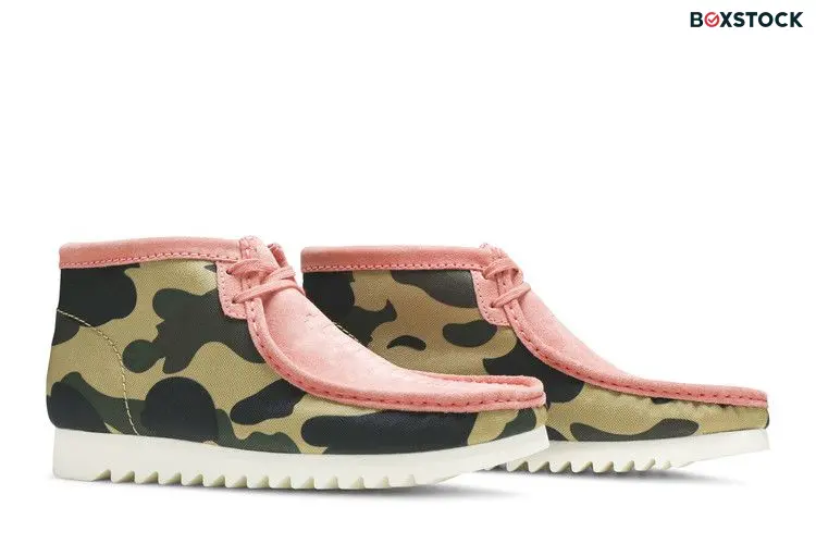 Clarks A Bathing Ape x Wallabee 'Coral Combi' Multi-Color