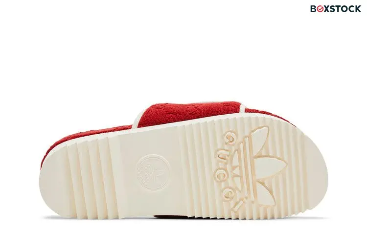 Adidas x Gucci GG Platform Sandal 'Red Cotton Sponge'