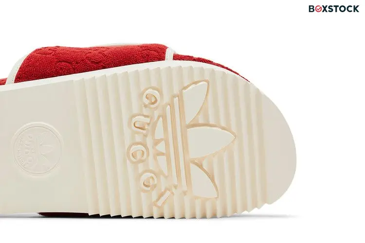 Adidas x Gucci GG Platform Sandal 'Red Cotton Sponge'