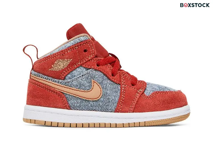 Air Jordan 1 Mid SE TD 'Denim Red'