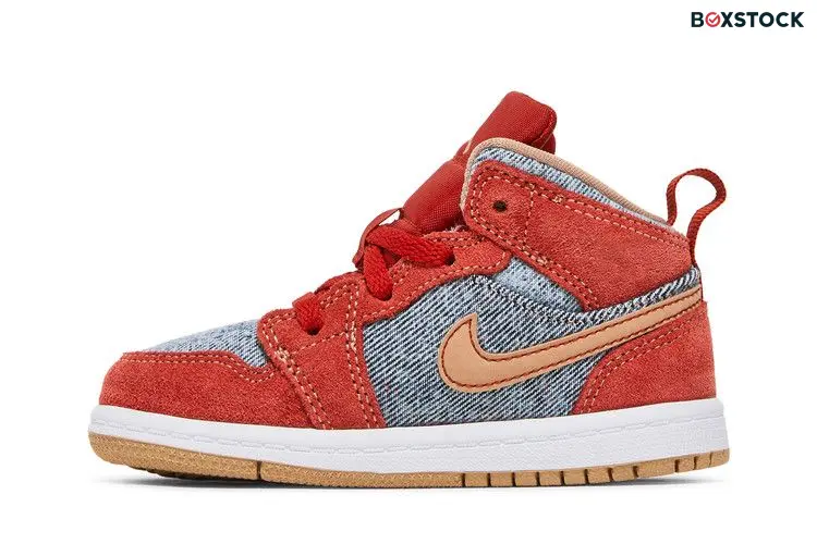 Air Jordan 1 Mid SE TD 'Denim Red'