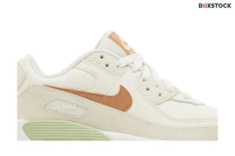 Nike Air Max 90 Leather GS 'Pale Ivory Honeydew' Cream