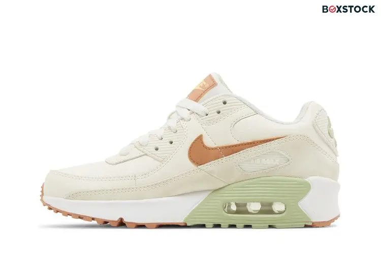 Nike Air Max 90 Leather GS 'Pale Ivory Honeydew' Cream