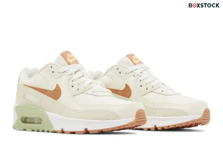 Nike Air Max 90 Leather GS 'Pale Ivory Honeydew' Cream