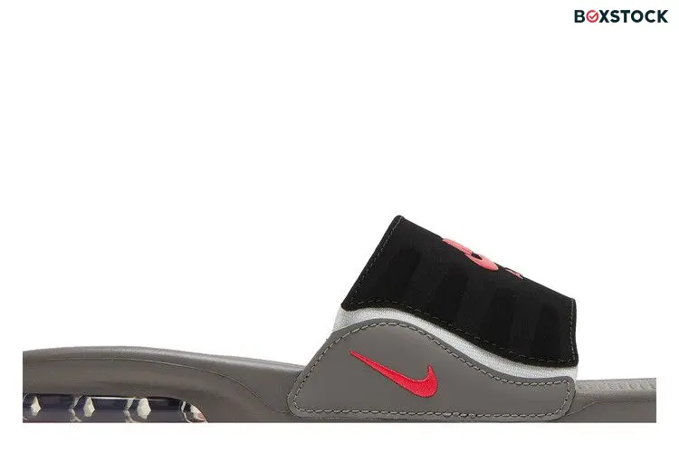 Nike Air Max Camden Slide GS 'Flat Pewter Siren Red' Grey