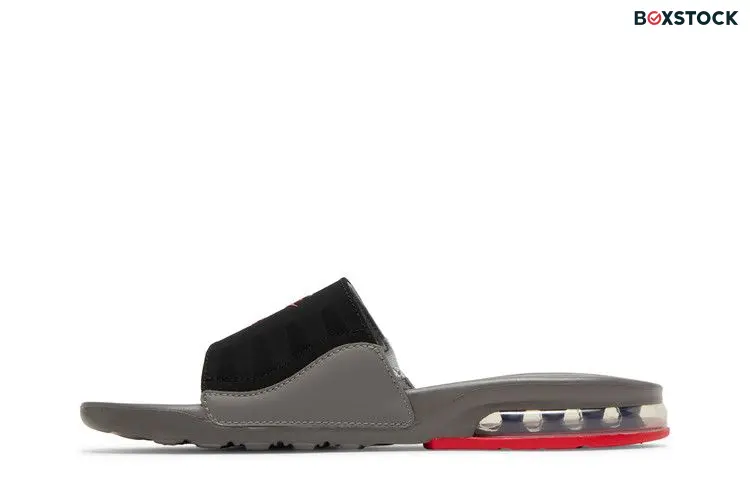 Nike Air Max Camden Slide GS 'Flat Pewter Siren Red' Grey