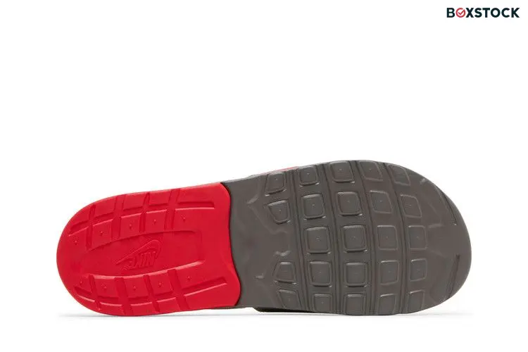 Nike Air Max Camden Slide GS 'Flat Pewter Siren Red' Grey