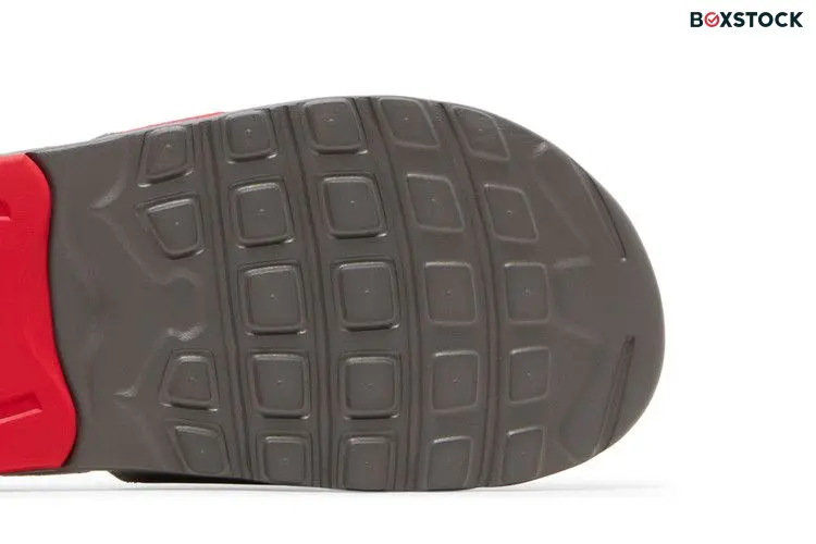 Nike Air Max Camden Slide GS 'Flat Pewter Siren Red' Grey