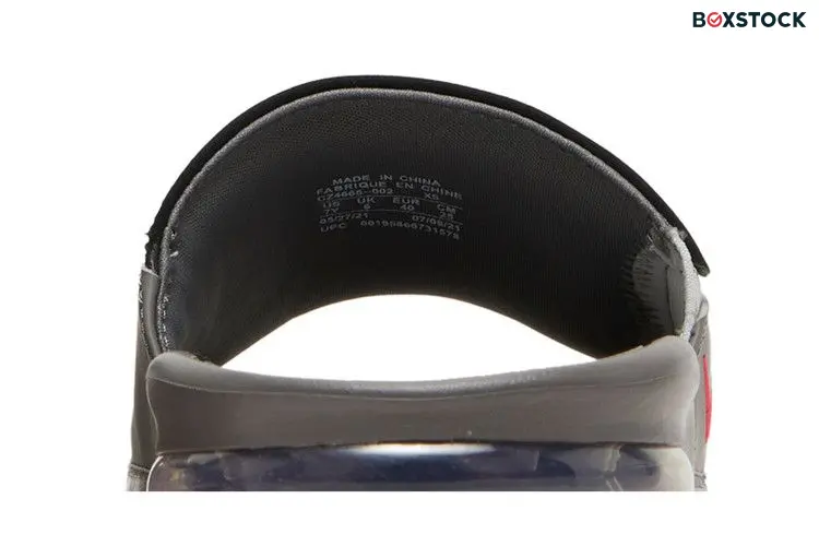 Nike Air Max Camden Slide GS 'Flat Pewter Siren Red' Grey