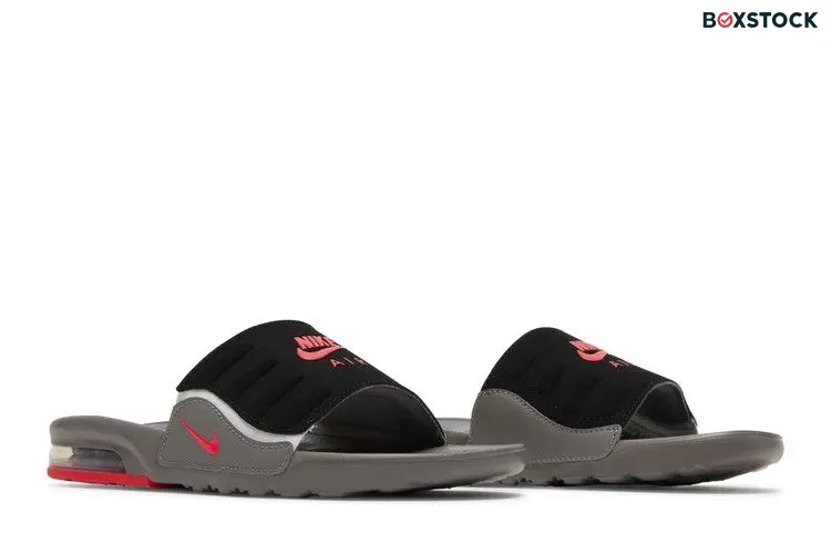 Nike Air Max Camden Slide GS 'Flat Pewter Siren Red' Grey