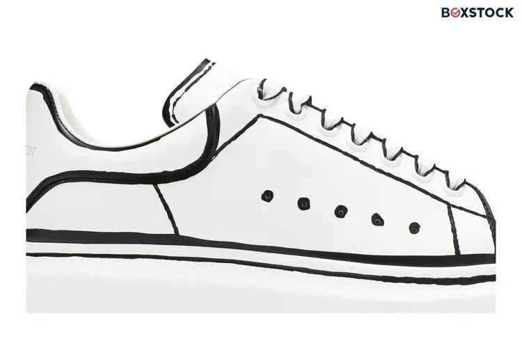 Alexander McQueen Oversized Sneaker 'White Black' 627867-WHYBI-9061