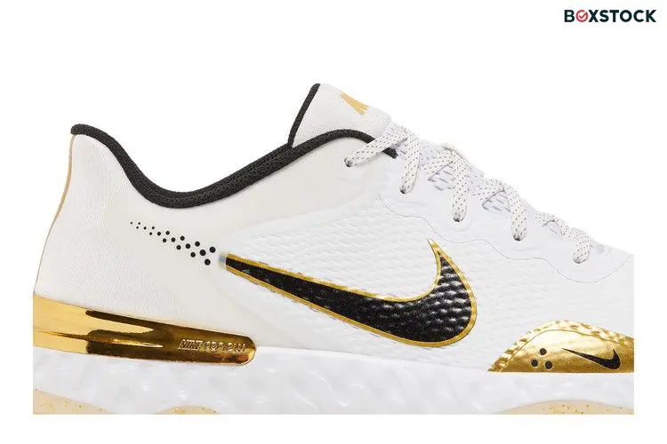 Nike Alpha Huarache Elite 3 Turf 'White Metallic Gold'