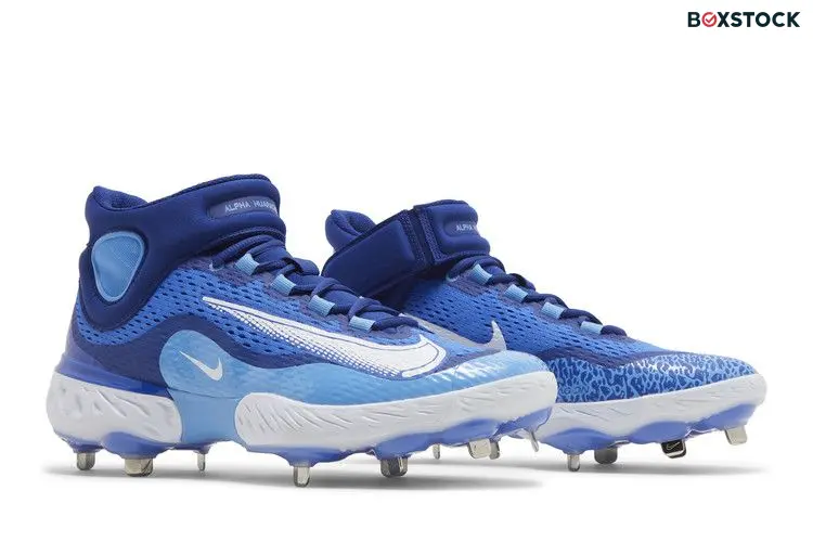 Nike Alpha Huarache Elite 4 Mid 'Hyper Royal White' Blue